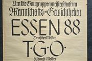 WW2 German Large Poster - Nationalsozialistischer Reichsbund fur Leibesubungen - Offenbach am Main