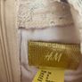 H&M peach/nude cropped lace top Image 3