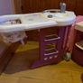 Baby doll play centre with high chair, bath and cot. Image 2
