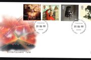 1999 Great Britain Millennium Projects The Entertainer's Tale Commemorative Stamps Royal Mail Addressed First Day Cover (FDC)