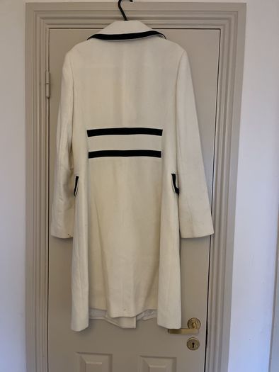 Cream and navy Coat
