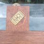 16" Mid Century Brass Christ on Mahogany cross Image 10