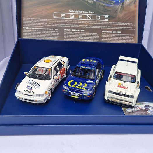 Scalextric C4612A Legends: Colin McRAE Triple Pack ( rally WRC slot car )