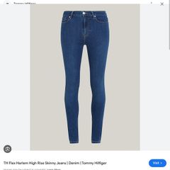 Tommy Hilfiger - Harlem High Rise Skinny Jeans - Blue - W27 L30 - RRP 100