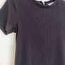 Zara black ribbed dress Image 5
