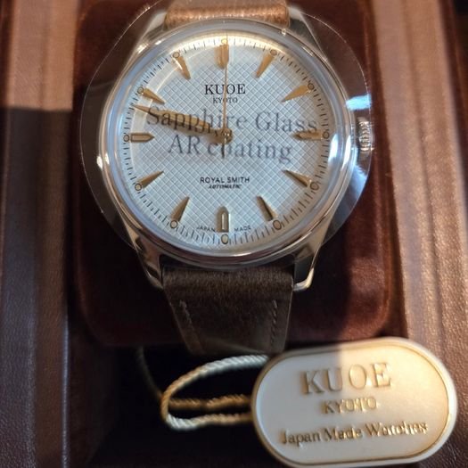 Kuoe Kyoto ROYAL SMITH 90-006 Large - 39mm Silver Case Ivory Dial