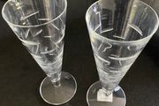 Waterford  Crystal  very tall 9 1/4 inch  Jasper Conran  rain glasses