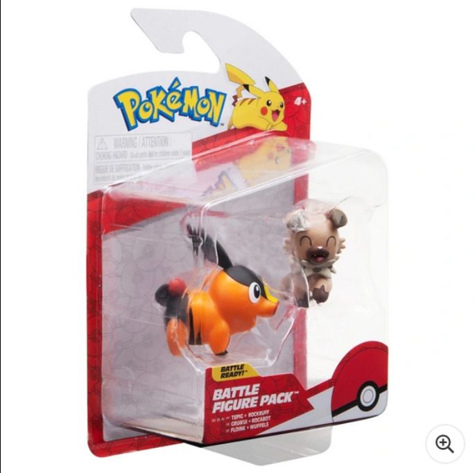 Pokemon Battle Figure 2 Pack  Tepig and Rockruff
