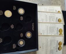 Irish collection coin box+ 4 coins