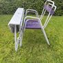 Vintage garden patio table and chairs c1950 Image 8