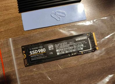 1TB NVMe Samsung 980 M.2 2280 Pcie 3.0 X4 3500/3000mb/s 3D TLC