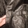 Vera Pelle real. Leather long black jacket, Image 6