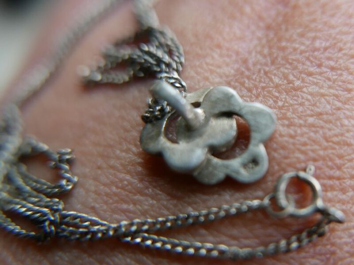 Vintage Sterling Silver 925 Pendant Necklace 3,8g length - 18"