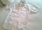 White Short-Sleeved Shirt - Men Size S