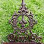 Antique Victorian cast iron wall mounted bird bath bird feeder Image 6