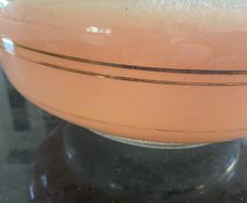 Vintage Original 1970s Pink Glass Hanging Lamp Shade