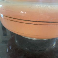 Vintage Original 1970s Pink Glass Hanging Lamp Shade
