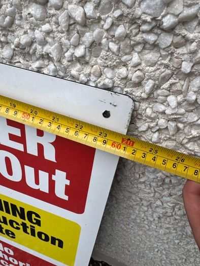 Construction Site Safety Notice 600 x 1200