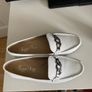 Karen Koo white leather ladies loafers Image 3