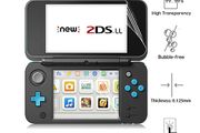 New Nintendo 2DS XL Tempered Glass Screen Protector Console Protective Cover