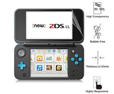 New Nintendo 2DS XL Tempered Glass Screen Protector Console Protective Cover
