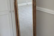 Ornate full-length cheval mirror