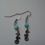 Handmade earrings, Jewellery, Earrings. Gift, Seahorse earrings Image 2