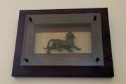 Vintage decorative casting in shadow box
