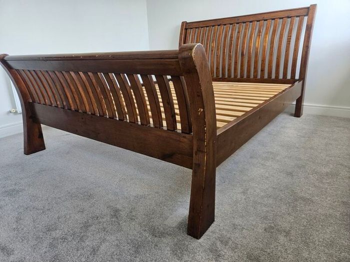 King Size Sleigh Bed, socket set for dismantling required