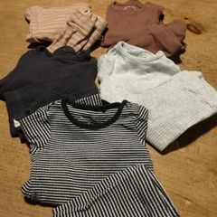sets of Tesco long sleeve vest tops and matching leggings. Like new