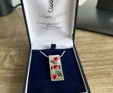 Silver spring necklace