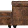 _Chesterfield Sofa L Shape Suede Look Brown Living Landscape Corner Sofa Image 3