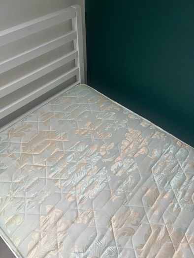 White single bed frame