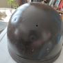 Antique French half shell motorcycle helmet by Geno Paris France Image 5