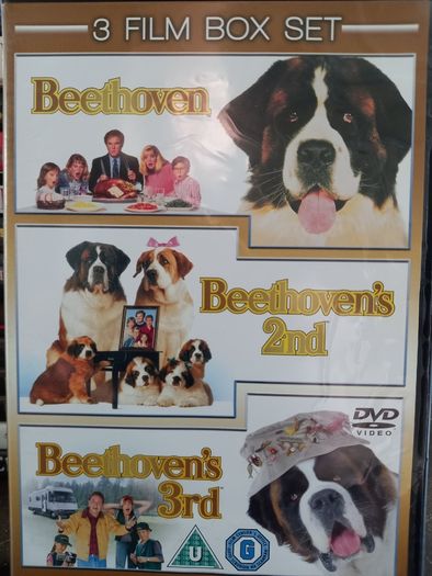 Beethoven 1-3 Dvd Boxset St Bernard Dog Family Movies