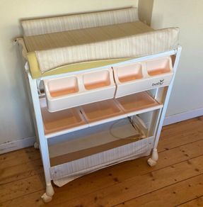 Babylo Baby Changing Station with Built-In Bath | Space Saving & Handy