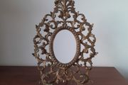 Antique Brass Oval Picture Frame or Mirror