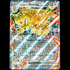 Team Rocket's Persian EX SVP 218 Holo Black Star Promo S&V Scarlet and Violet Pokemon Card