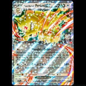 Team Rocket's Persian EX SVP 218 Holo Black Star Promo S&V Scarlet and Violet Pokemon Card