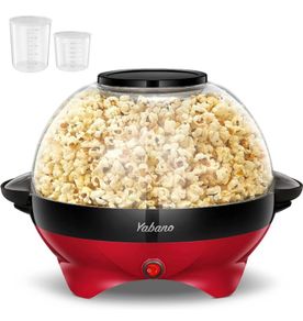 Popcorn Maker Machine, 5L Popcorn Popper, Nonstick Plate, Electric Stirring with Quick-Heat Technology, Cool Touch Handles, Healthy Less Fat (FREE POSTAGE)