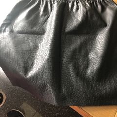 ladies leather look skirt