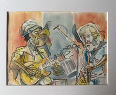 Painting - Watercolour - Dead & Company