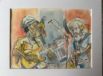 Painting - Watercolour - Dead & Company