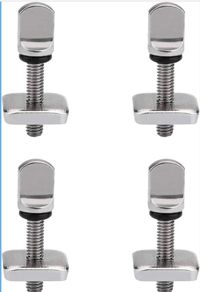 4Pcs Surfboards Fin Screw 316 Stainless Steel Fin Bolt Kit Fin Plate Accessories for Surfboard Surf Longboard Paddleboard and SUP