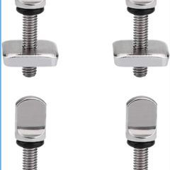 4Pcs Surfboards Fin Screw 316 Stainless Steel Fin Bolt Kit Fin Plate Accessories for Surfboard Surf Longboard Paddleboard and SUP