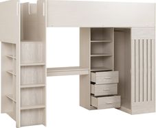 2x Jupiter High Sleeper Bed with Built-in-Desk