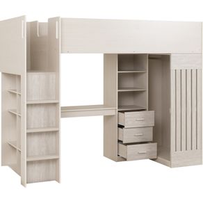 2x High Sleeper Loft Bed with Built-in-Desk. Link new.