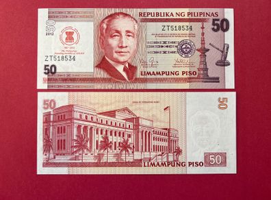 Philippines  50  Piso  2012. Pick  .211a   COMMEMORATIVE  ISSUE  ( Uncirculated )