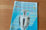 Republic of Ireland Football programme. v Poland, 1991. European Qualifying Match, Lansdowne Road, Dublin. UEFA92