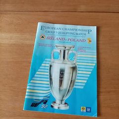 Republic of Ireland Football programme. v Poland, 1991. European Qualifying Match, Lansdowne Road, Dublin. UEFA92